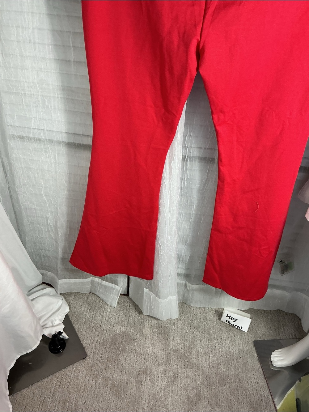 Dear Scarlett Flared Pants - Coral Red - Picture 6 of 12